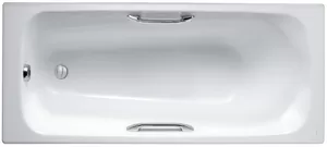 Ванна чугунная Jacob Delafon 160х70 белая с отв.для ручек.(без ножек, без ручек) E2935-00