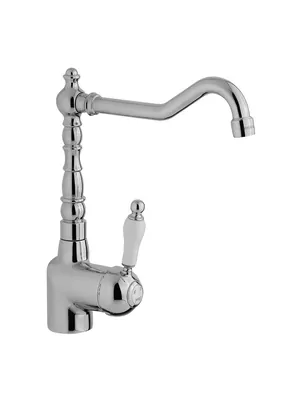 Смеситель для кухни CISAL с поворотным изливом, на 1 отверстие, хром EM00253021