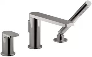 Смеситель Jacob Delafon на борт ванны, на 3 отверстия, ручной душ, хром E73078-CP