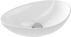 Раковина Cersanit 55 LEAF (565х365х150) на столешницу, белая 63571