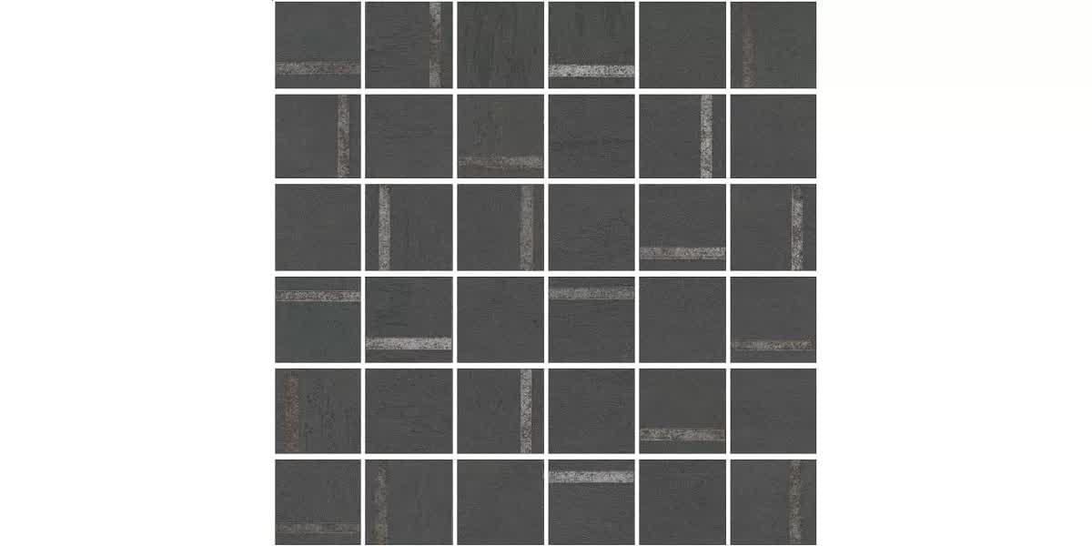 мозаика Гварди Декор 2 Мозаичный Антрацит Матовый Обрезной 30x30