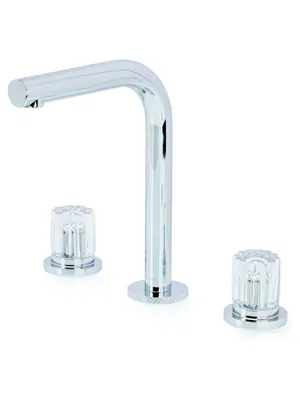 Смеситель Boheme 152-CR-EL для раковины, на 3 отверстия, двухзахватный, хром