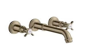 Смеситель Axor 16532820 для умывал-ка двухзахватный настенный на 3 отверстия шлиф никель