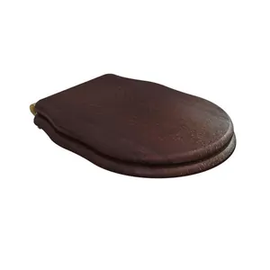 Сиденье для унитаза Caprigo Boheme с микролифтом, дерево, морилка античный орех/бронза KFm-IB-B039