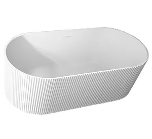 Ванна акриловая Abber (1700х800) отдельностоящая, слив-перелив, белая AB9325-1.7