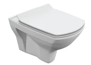 Унитаз подвесной Cersanit CARINA XL Clean On (535х345х355) безободковый, сиденье Slim Lift S-MZ-CARINA-XL-COn-S-DL-w