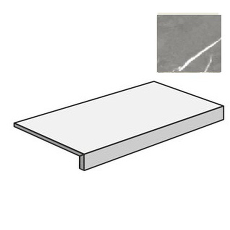 Atlas Concorde Russia Forte Dei Marmi 620070002393 Elegant Grey Scalino Frontale Rett 33x160 матовая