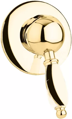 Смеситель CEZARES DIM-03/24-M для душа, встраиваемый, однозахватный, золото/ручка металл