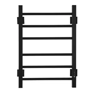 Полотенцесушитель электрический ENERGY 600х400 73Вт, черный матовый