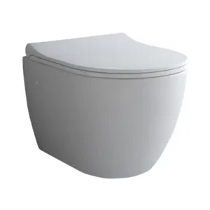 Унитаз подвесной Berges 480х350х335 ободковый, сиденье Toma slim SO микролифт, белый 082127