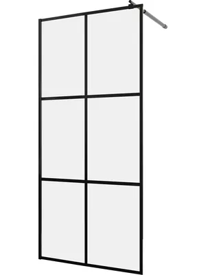 Душевая перегородка RGW WA-111B (700х1950) стекло 8мм принт/черный 411011107-84