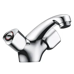 Смеситель для умывальника WasserKRAFT 2903 двухзахватный, низкий излив, цвет: хром