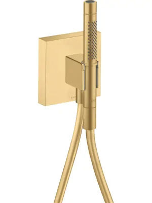 Душевой гарнитур Axor 12626250 ручной душ, держатель, шланг, матовое золото
