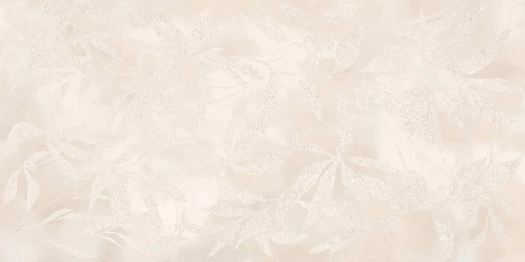 декор ArtWall Цветы Слоновая Кость Матовый 60x120