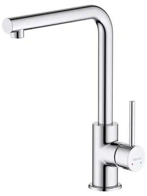 Смеситель для кухни Aquatek AQ1380CR однозахватный, поворотный излив 281мм, цвет: хром