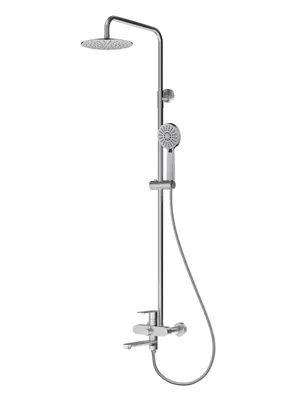 Душевая система ESKO настенная, для ванны/душа, верхний/ручной душ, хром ST250OL