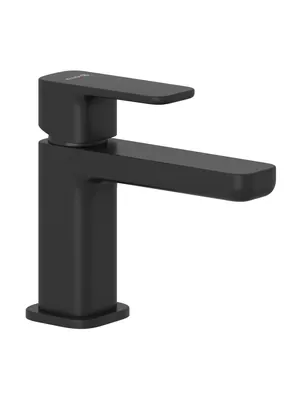 Смеситель для раковины KLUDI однозахватный 48х130х125, донный клапан, черный мат. 422663975