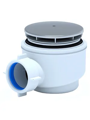 Сифон АНИ Пласт 1.1/2"х60мм для душевого поддона h=77 хром E510C