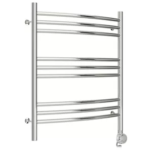 Полотенцесушитель электрический СТИЛЬЕ 600х500, нерж. сталь, ТЭН справа, 00510-6050