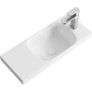 Раковина Aqwella Compact Slim 600 (600х250х50) накладная, отв. под смеситель, белый CMPSL.06.04.D