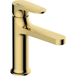 Смеситель WasserKRAFT 2103 для умывальника, однозахватный, глянцевое золото