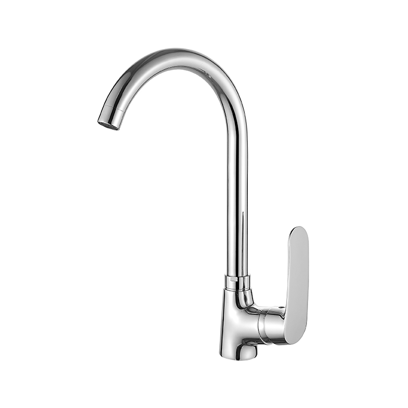 Смеситель Ledeme Н72 для кухни, однозахватный, поворотный излив, хром L4072