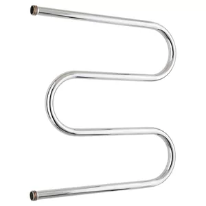 Полотенцесушитель водяной СТИЛЬЕ М-обр. 600х600,нерж.сталь,боковое подкл., резьба-сгон 1",00004-6060