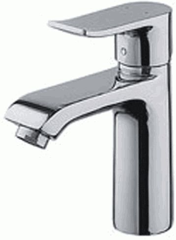 Смеситель Ledeme Н34 для раковины, однозахватный, фиксированный излив, хром L1034