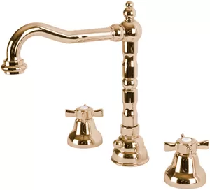 Смеситель CEZARES -BLS2-02 для умывальника, 3 отверстия, с донным клапаном, бронза