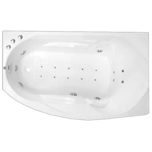 Ванна угловая BACH Стар 169х100 Система 4, гидро+аэромассаж+спинной, подсветка, каркас, правая