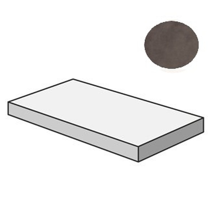 Sant Agostino Sable CSAGASSM12 Gradone Angolare 120 Sx Moka 33x120 матовая