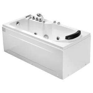 Акриловая ванна Gemy (1700х750) гидромассажная, с хромотерапией, левая G9006-1,7 B L