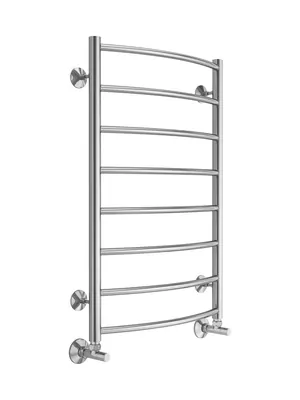 Полотенцесушитель TERMINUS П8 (ШВ:500х800) водяной, нижнее подкл. нерж. сталь