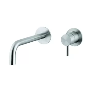 Смеситель для раковины CISAL встраиваемый, излив 25см, нерж.сталь XI002511D1