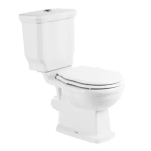 Унитаз-компакт BelBagno Boheme (370х715х820) без ободка, горизонт. выпуск, белый BB115CPR+BB115T