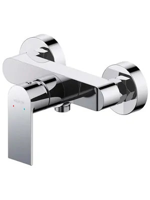 Смеситель для душа Aquatek AQ1460CR настенный, однозахватный, без излива, цвет: хром