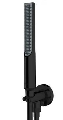 Душевой комплект Bossini SLIM CE3004C.073 лейка, шланговое подкл. с держателем, шланг, черный