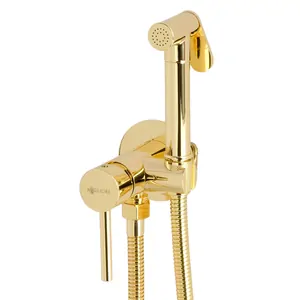 Смеситель Migliore Gold 31554 встраиваемый, однозахватный. с гигиеническим душем, золото