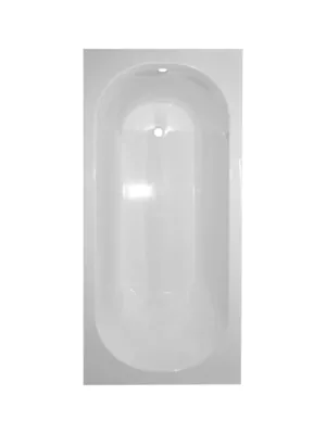 Ванна прямоугольная Estet Slik (1700х750) литьевой мрамор, белый ФР-00014627