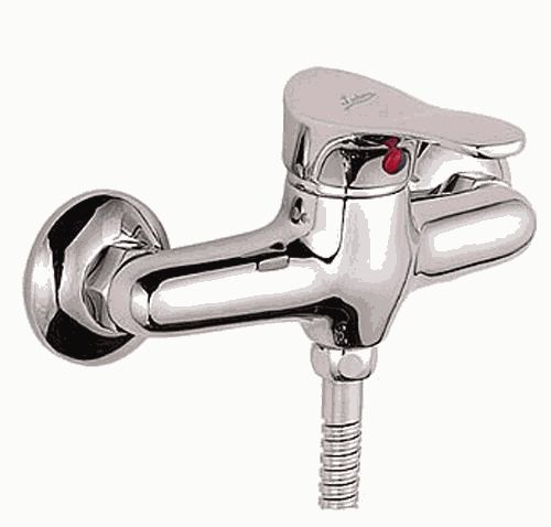 Смеситель Ledeme Н14-В настенный, без излива, с душевой лейкой, однозахватный, хром L2014-B