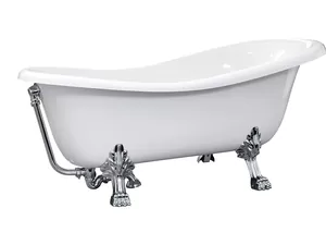 Ванна отдельностоящая ArtCeram (1700x800x720) белая/фурнитура хром HEW001 71