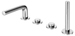 Смеситель на борт ванны Keuco встраиваемый, на 4 отв., вылет 180 мм, хром 51530 010100