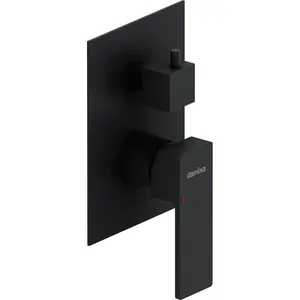 Смеситель Damixa для ванны/душа, однозахватный, встраиваемый в стену, черный матовый 537100300