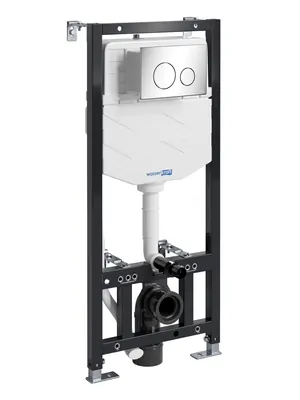Инсталляция для унитаза WasserKRAFT с клавишей смыва, хром 10tlt.010.me.ch02