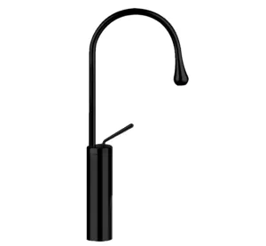 Смеситель Gessi Goccia 33608.299 для умывальника, высокий, однозахватный, черный