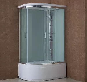 Душевая кабина BAND HOURS L 80x120x216 прозр.стекло профиль хром высокий прямоугольный поддон