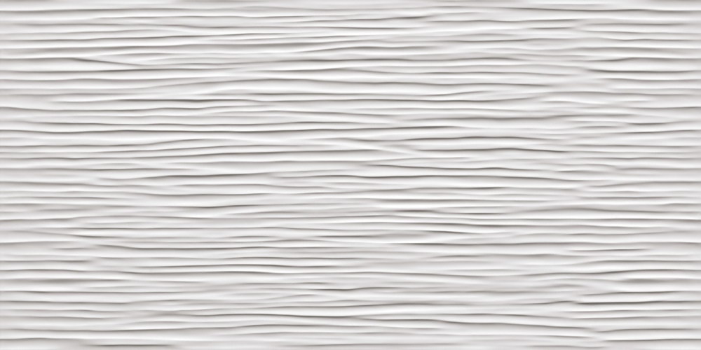 3D Wall Wave White Glossy 40x80