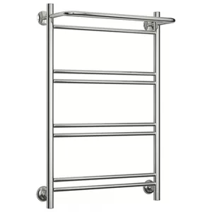 Полотенцесушитель водяной СТИЛЬЕ 800х500,нерж.сталь,нижнее подкл.,с полкой 3/4" 00621-8050