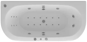 Ванна акриловая Акватек 190х90 аэромассаж, пневмо управление, панель, каркас, слив