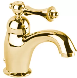 Смеситель CEZARES -LSM1-03/24-M для умывальника, донный клапан, золото